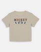 DISNEY Mickey Mouse Face Row Womens Baby Tee image number 1