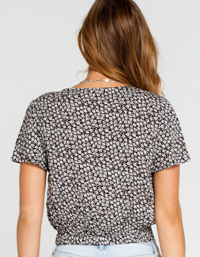 SKY AND SPARROW Flutter Sleeve Womens Wrap Top image number 2