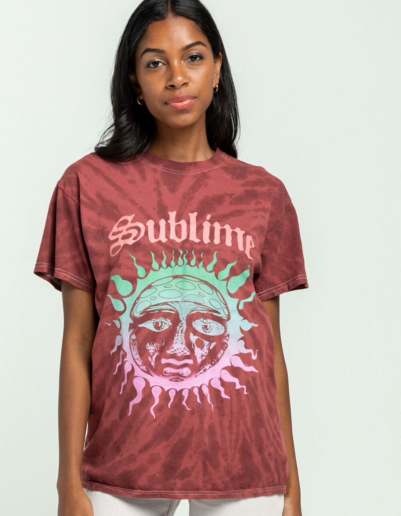 SUBLIME Tie Dye Womens Oversized T-Shirt image number 0