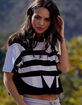 ADIDAS Large Logo Black Womens Crop Tee image number 1
