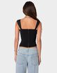 EDIKTED Marcella Wide Strap Mesh Corset image number 5