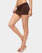 EDIKTED Petite Aisha Low Rise Mini Skirt image number 2