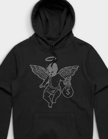 HASTAMUERTE Rhinestone Ski Mask Angel Mens Hoodie Alternative Image