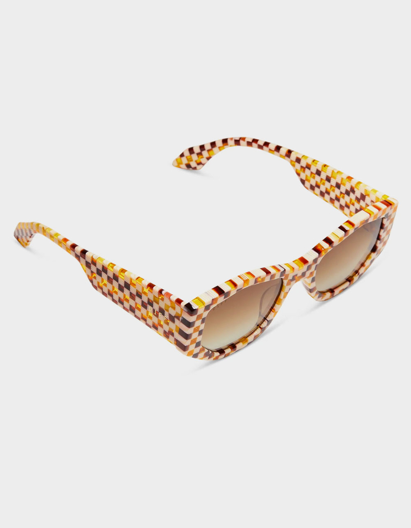 DIFF EYEWEAR Zoe Chestnut Weave Brown Gradient Sunglasses image number 3