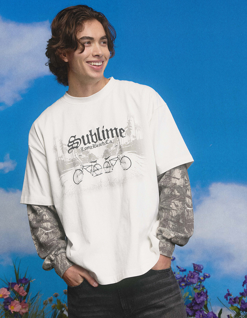 SUBLIME Long Beach Mens Boxy Tee image number 3