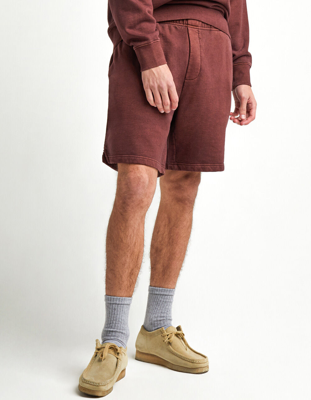 RSQ Premium Mens Brown Sweat Shorts 