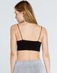 FULL TILT Seamless Skinny Strap Black Bralette image number 3