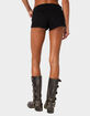 EDIKTED Margie Low Rise Denim Micro Shorts image number 5