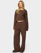 EDIKTED Binah Wide Leg Terry Sweatpants image number 4