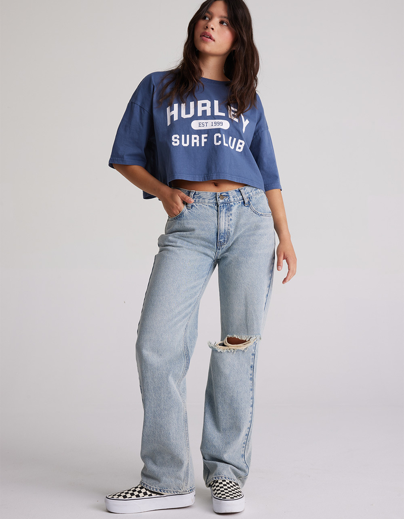 HURLEY Surf Club Womens Boyfriend Crop Tee image number 1
