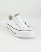 CONVERSE Leather Chuck Taylor All Star Lift Womens Low Top Shoes image number 2