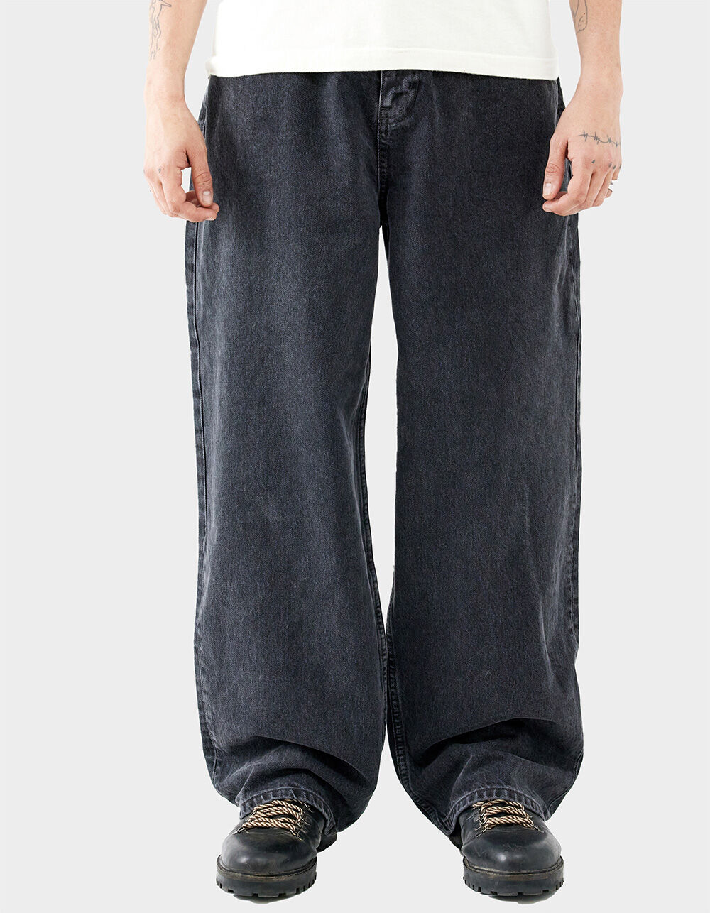 BDG Urban Outfitters Faded Black Jack Mens Relaxed Wide Fit Jeans
