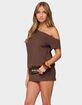 EDIKTED Dorie Off Shoulder Cut Out Mini Dress image number 1