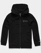 RVCA Ripper II Boys Black Zipper Hoodie image number 2