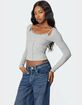 EDIKTED Josi Layered Ribbed Top image number 3