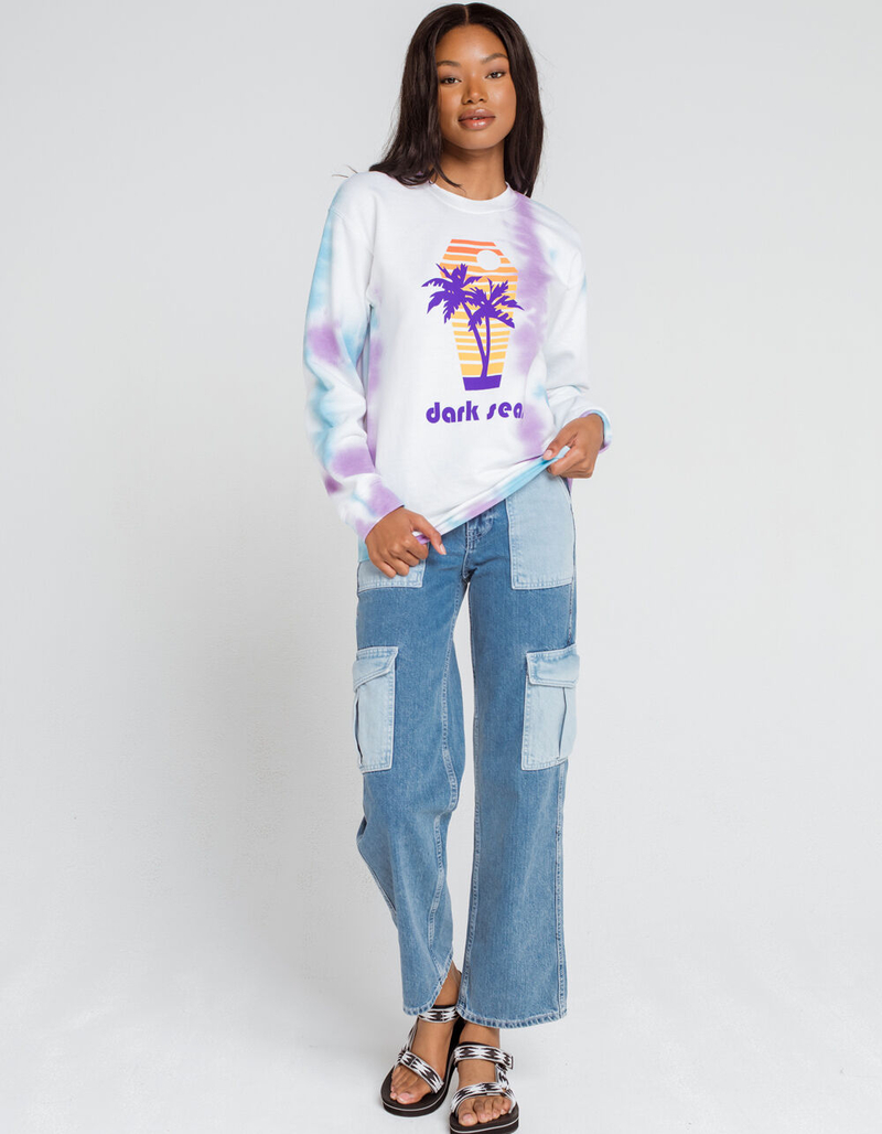 DARK SEAS Six Feet Tie Dye Womens Crew Sweatshirt image number 3