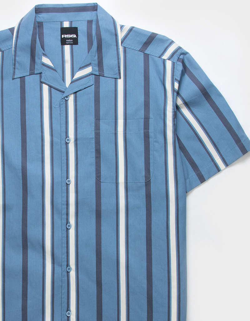 RSQ Mens Striped Button Up Shirt image number 1