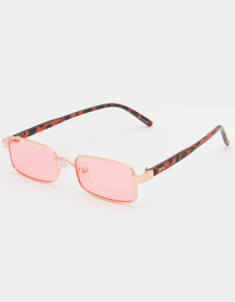 Rectangle Colored Lens Sunglasses image number 0