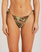 DAMSEL Camo Texture High Leg Bikini Bottoms image number 2