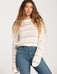RSQ Stripe Open Knit Womens Pullover Sweater image number 1