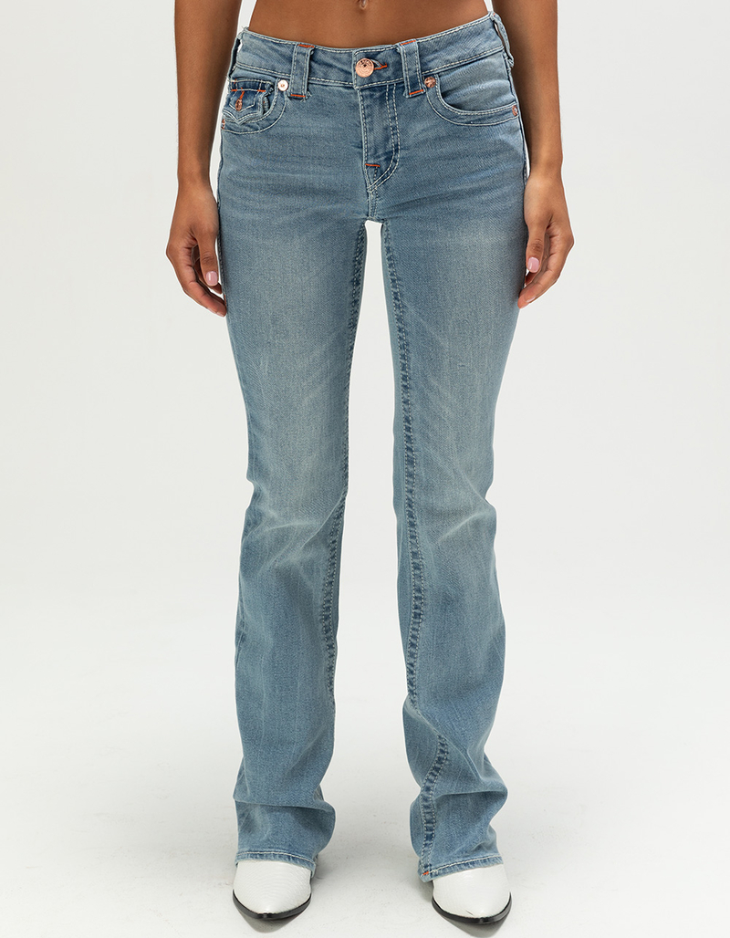 TRUE RELIGION Becca Mid Rise Big T Womens Bootcut Jeans image number 2