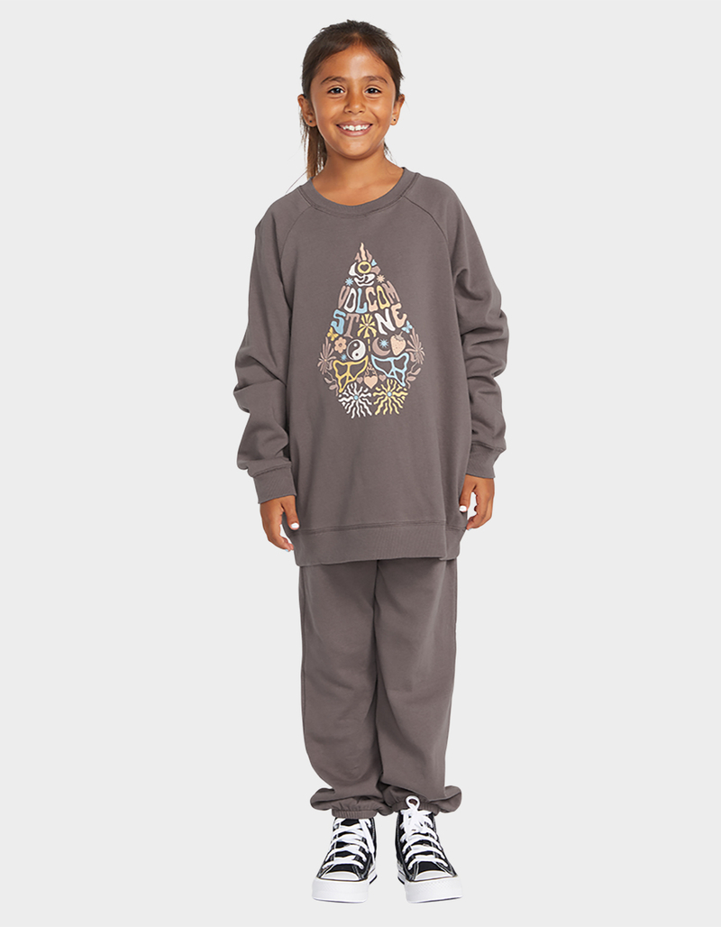 VOLCOM Truly Stokin Girls Oversized Crewneck Sweatshirt image number 4