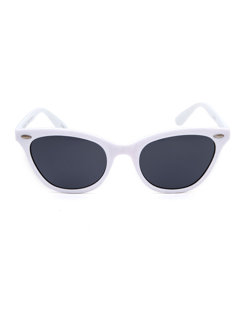 FULL TILT Jenny Cat Eye White Girls Sunglasses image number 1