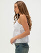 MADDEN GIRL Womens Eyelet Babydoll Top image number 3