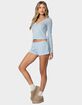 EDIKTED Keely Pointelle Henley Top image number 5