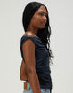 NECTAR CLOTHING Womens Sleeveless Mesh Top image number 3