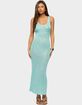 EDIKTED Abby Sequin Sheer Knit Maxi Dress image number 1