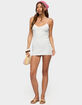 EDIKTED Margaery Crochet Mini Dress image number 5