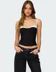 EDIKTED Contrast Peekaboo Corset image number 1