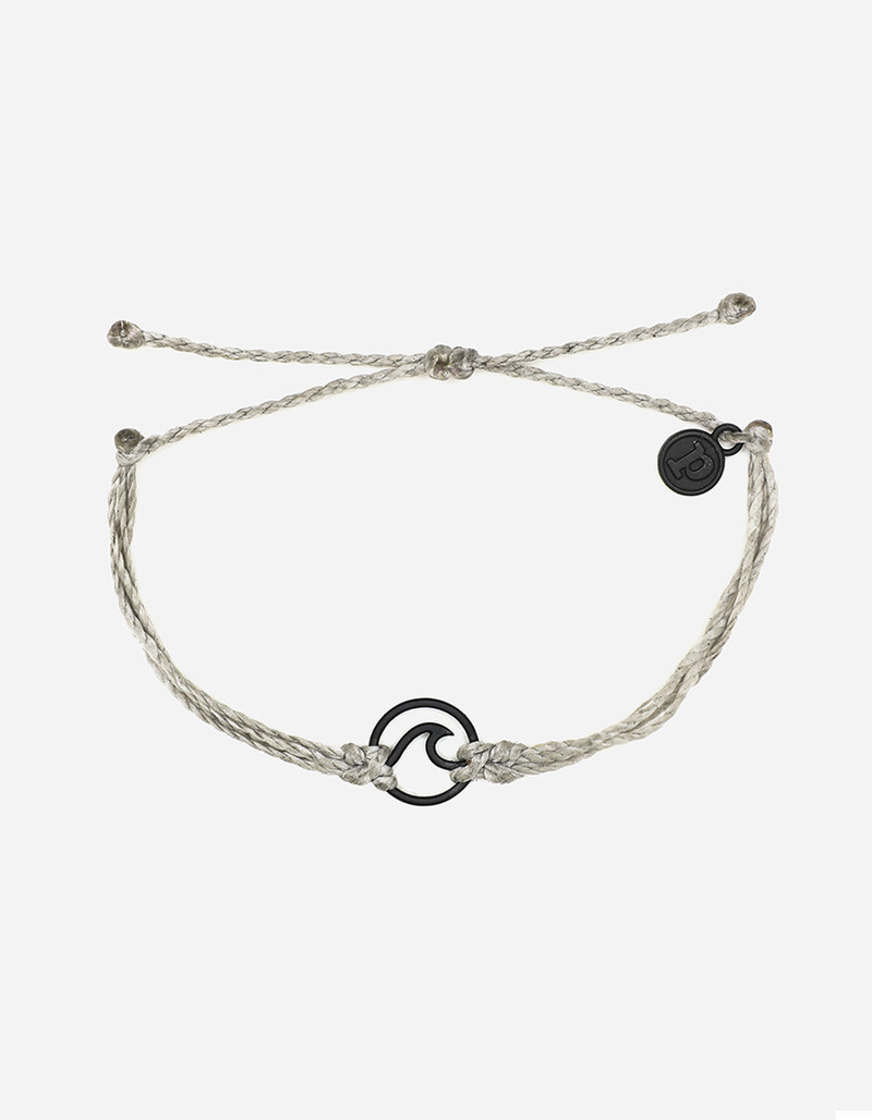 PURA VIDA Wave Light Gray & Black Bracelet image number 0