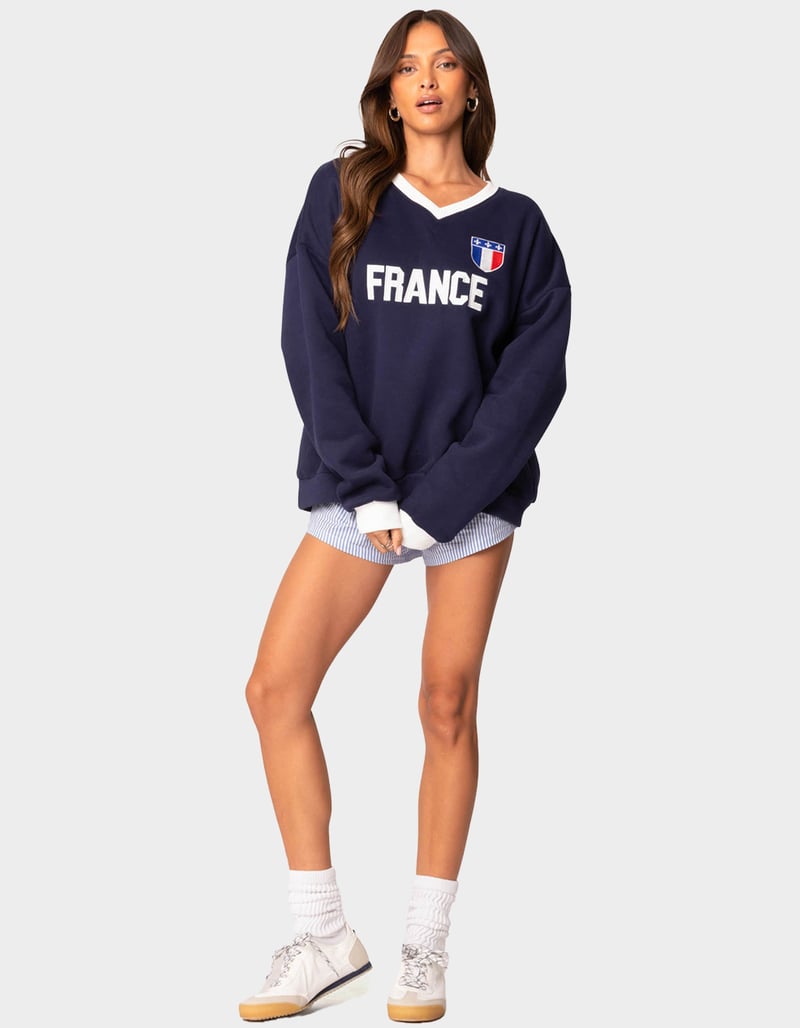 EDIKTED France Oversized Sweatshirt image number 3