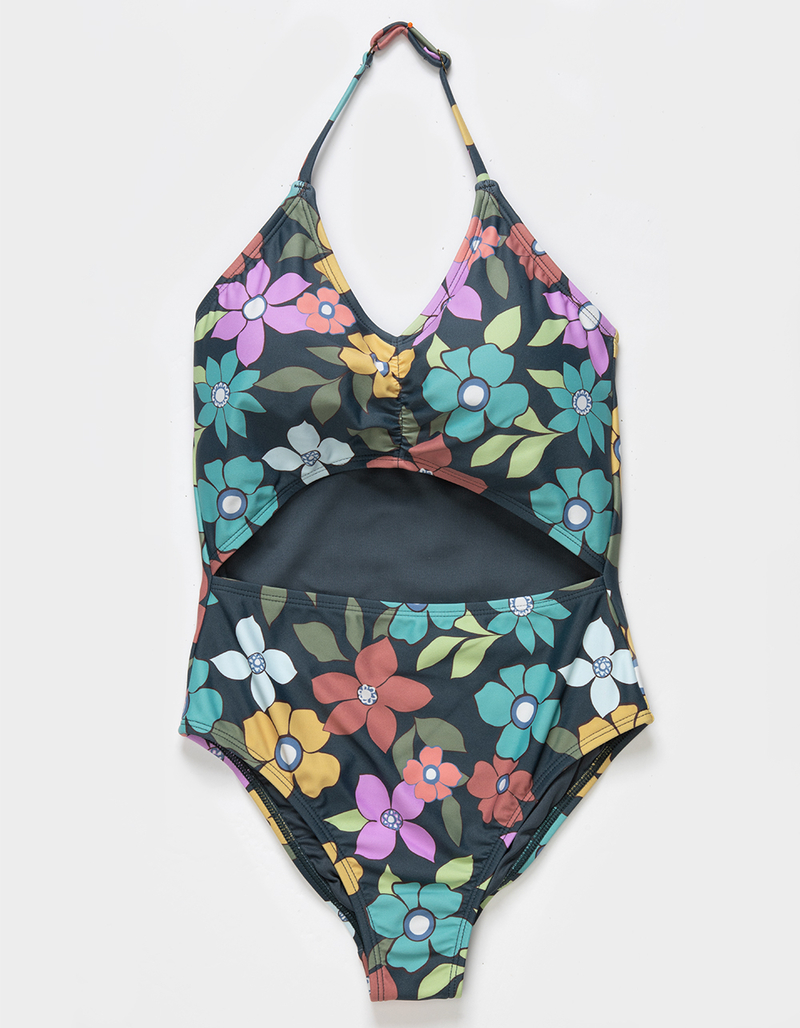 O'NEILL Layla Floral Cinched Girls One Piece Swimsuit image number 0