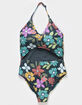 O'NEILL Layla Floral Cinched Girls One Piece Swimsuit image number 1