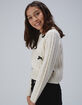 RSQ Girls Cable Knit Bow Sweater image number 3