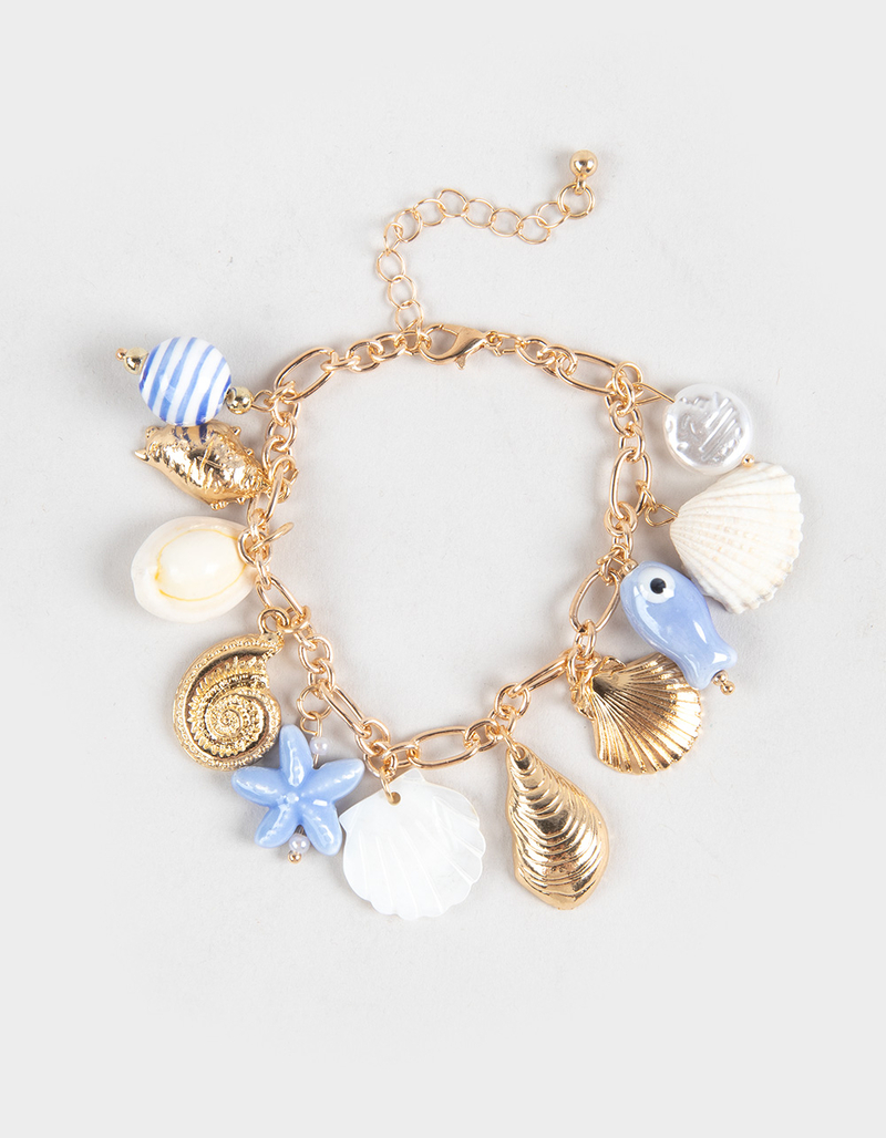 FULL TILT Shell Charm Bracelet image number 0