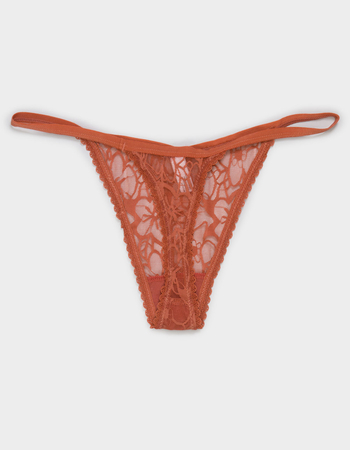 FULL TILT All Over Floral Lace Thong Alternative Image