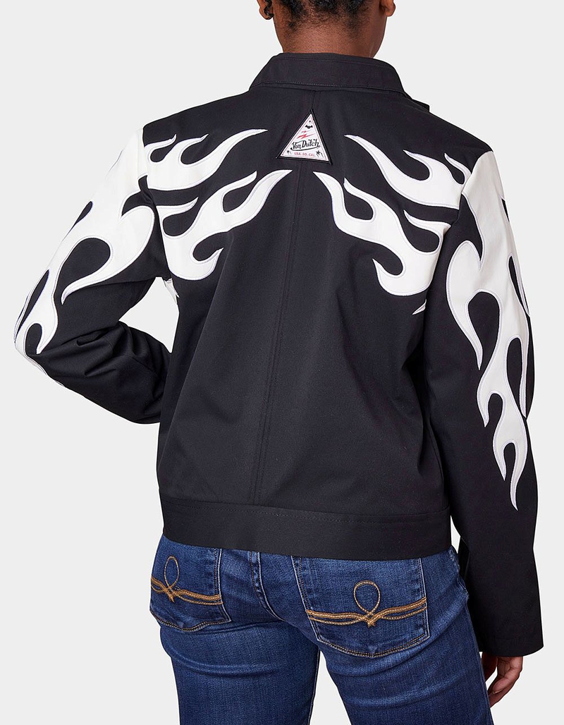 VON DUTCH Mechanical Stretch Twill Flame Womens Jacket image number 4