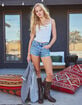 LEVI'S 501 Womens Micro Shorts - Off The Dx image number 6
