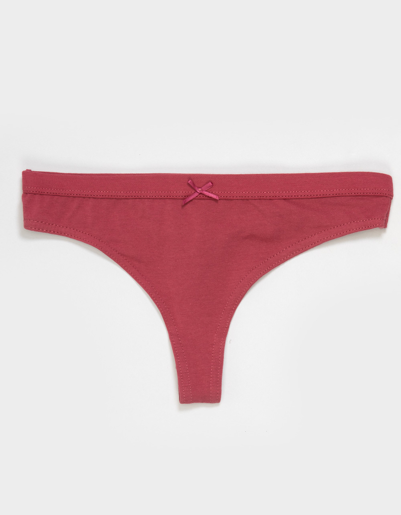 FULL TILT Cotton Bow Thong image number 0