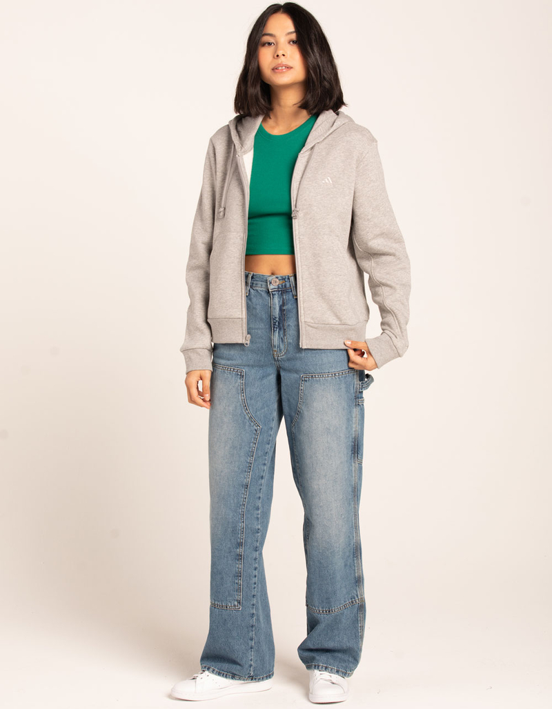 ADIDAS All SZN Womens Fleece Full-Zip Hoodie image number 3