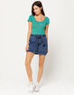 BILLABONG Live Simple Indigo Denim Skirt image number 2