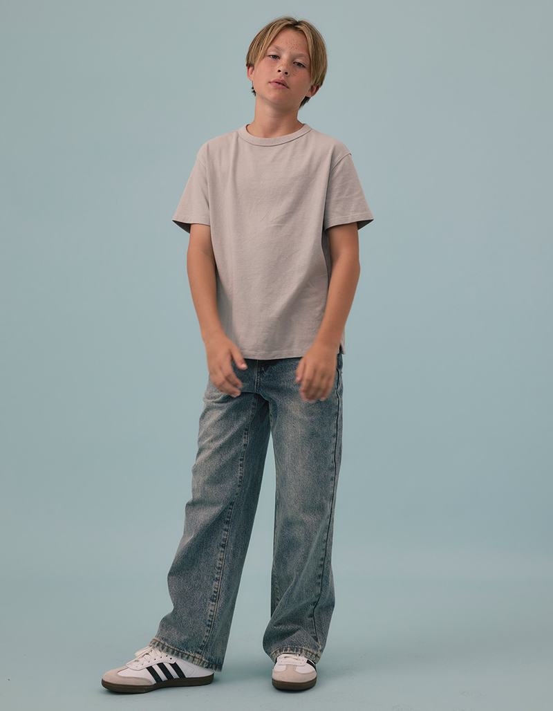 RSQ Boys Embroidered Extra Baggy Jeans image number 8