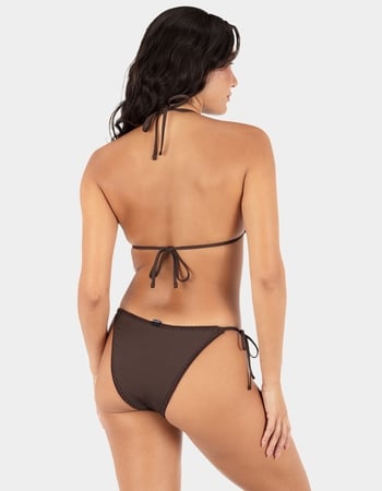 HURLEY Flower Crochet Tie Side Cheeky Bikini Bottoms Primary Image