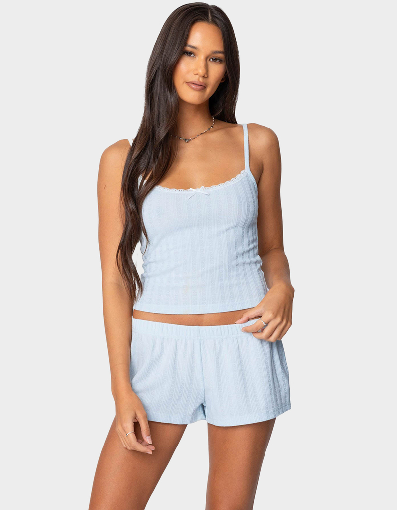 EDIKTED Irene Pointelle Tank Top image number 0