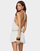 EDIKTED Aida Backless Bubble Mini Dress image number 3