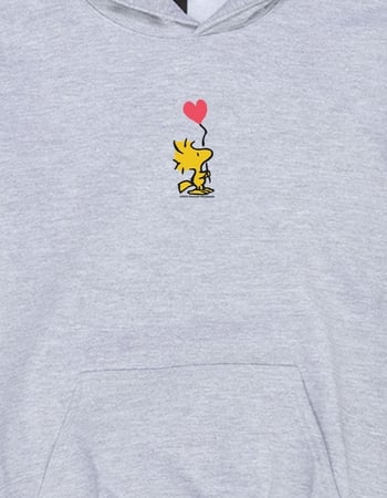 PEANUTS Woodstock Balloon Heart Unisex Kids Hoodie Alternative Image